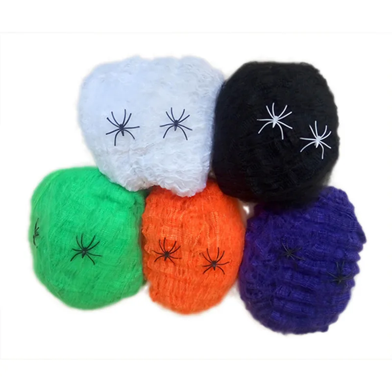 Хэллоуин ночник паук хлопок паутина 20 г + 2 брусья КТВ карнавальный костюм зомби