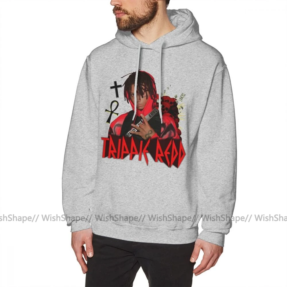 Trippie Redd худи Trippie Redd винтажные толстовки мужские уличные пуловеры худи Красивые Зимние фиолетовые длинные хлопковые негабаритные толстовки