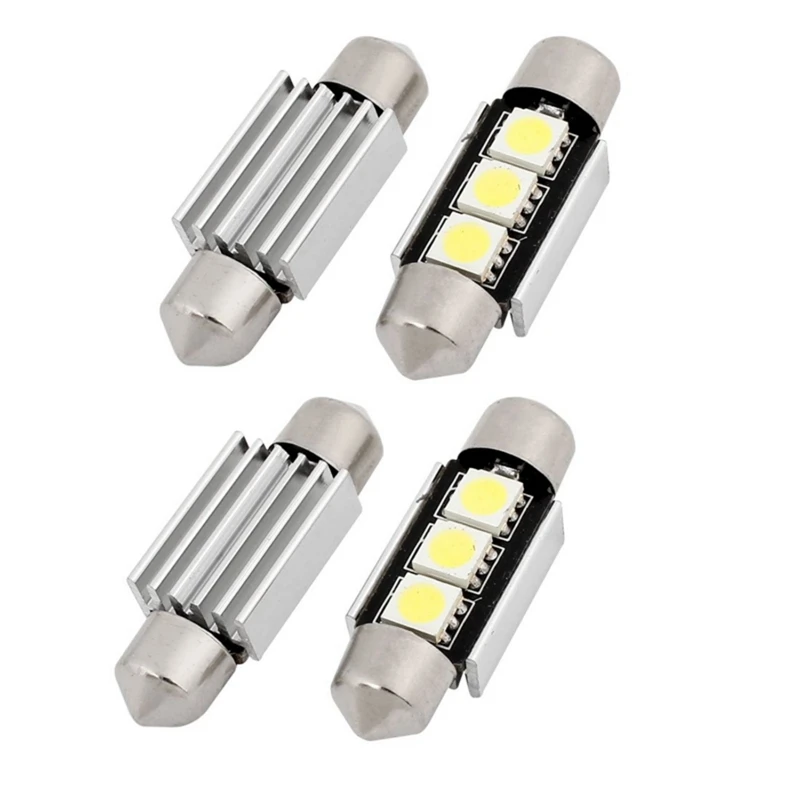 4 шт. 5050 SMD 3 светодиодный Canbus гирлянда светильник 36 мм/50 шт изолированный