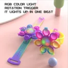 Осьминог спиннинг Топ поп фиджет игрушки антистресс браслет вихревой свет силикагель браслет Kawaii Pop пуш пузырь детские подарки