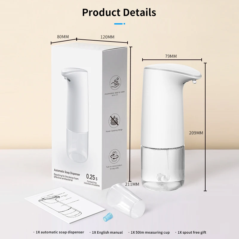 

Liquid Soap Dispensers for Kitchen Automatic Soap Dispenser Dispenser Disinfectant Hand Gel Soap Dish Bathroom Equipment