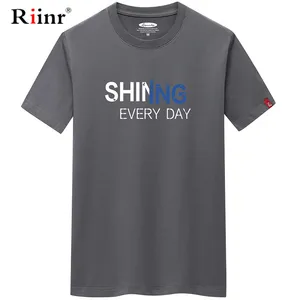 Riinr 2020 Новая летняя футболка с буквенным принтом, Мужская футболка с круглым вырезом и коротким рукавом, повседневная хлопковая Футболка большого размера 6XL