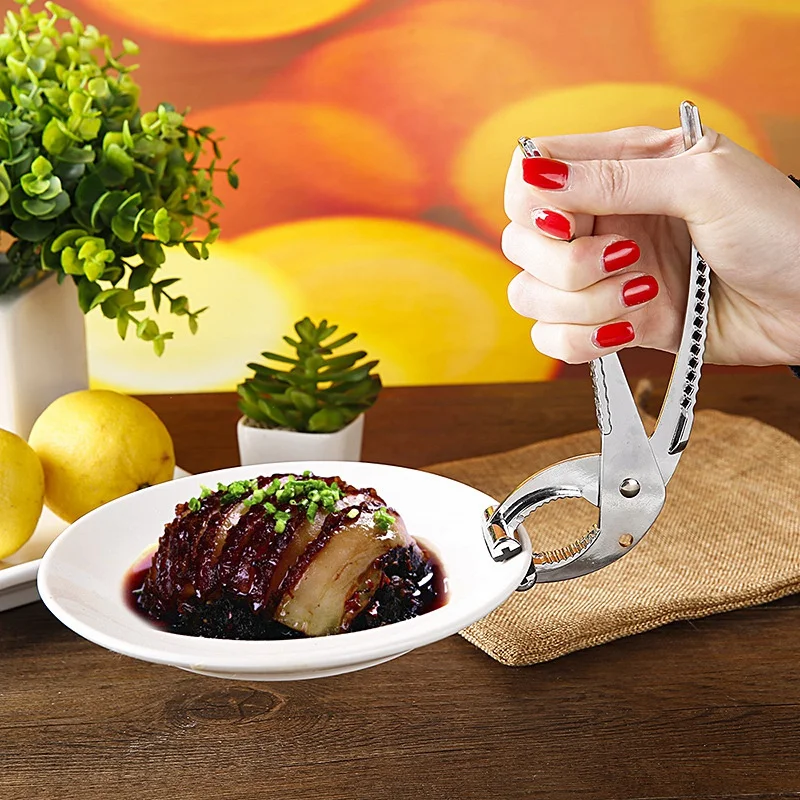 Kitchen Tool Anti-Scald Clip Multifunctional Iron Plate Clay Pot Stone Packing Walnut | Дом и сад
