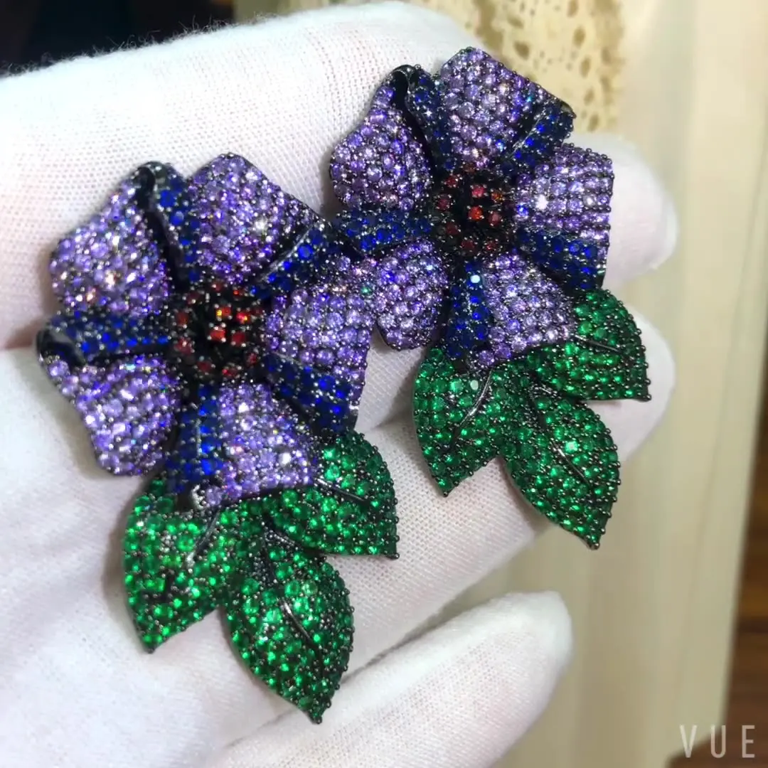 

Jimbora Be оригинальные Роскошные серьги-подвески с цветами на удачу ювелирные изделия для женщин Свадебная вечеринка для шоу повседневные акс...