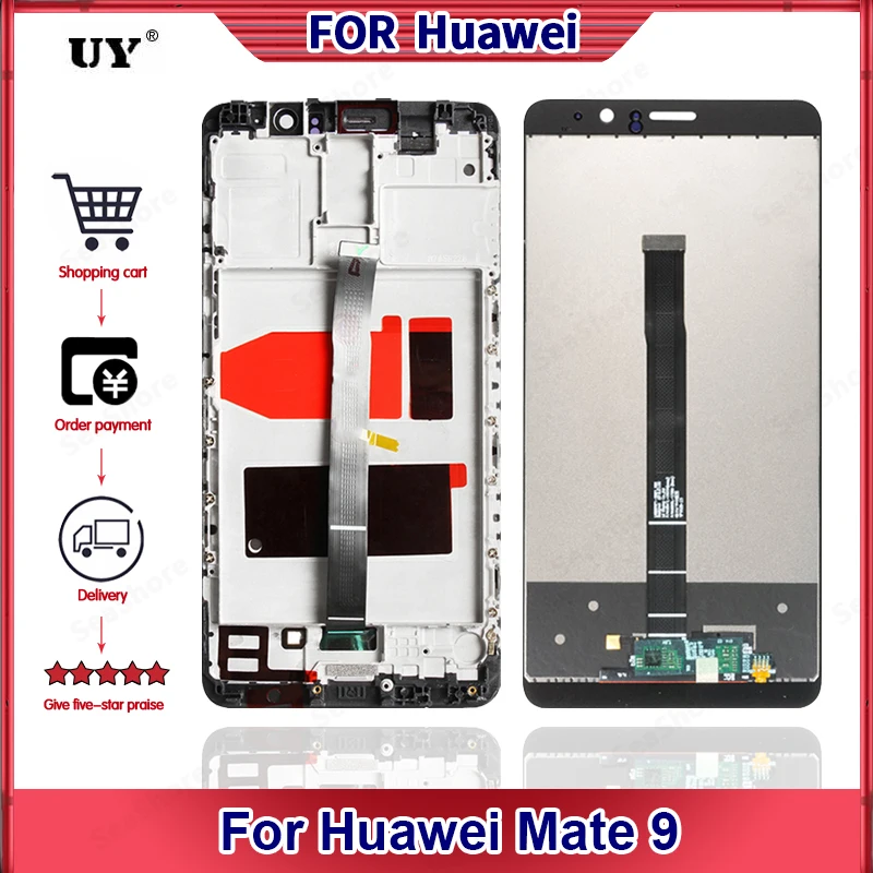 

5,9 "Оригинальный дисплей для Huawei Mate 9, ЖК сенсорный экран, дигитайзер для Mate 9, ЖК-дисплей, запасные части, MHA L29 L09 AL00