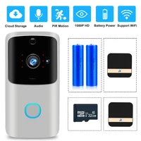 video intercom smart wifi doorbell camera 720p door phone door bell ir night vision pir alarm wireless security camera sd card