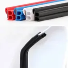Резиновые защитные полоски для края автомобильной двери, 5 м, 4 цвета, автомобильная наклейка, защитное уплотнение, молдинги, аксессуары для салона автомобиля