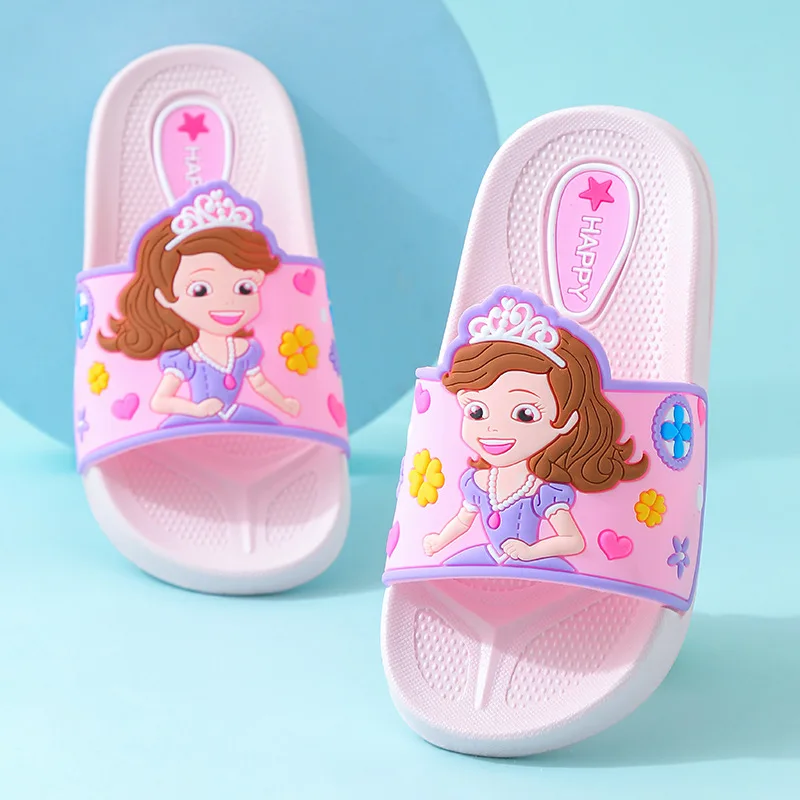 Шлепанцы детские летние Нескользящие с открытым носком | Детская одежда и обувь