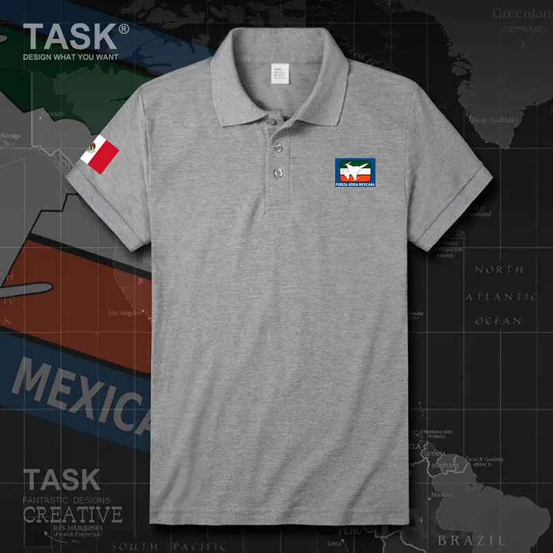 Рубашка-поло мужская свободного покроя с коротким рукавом и отложным воротником