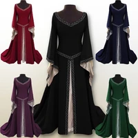 cosplay medieval palace princess dress adults vintage party evening gown retro renaissance tailed dress costume plus size 5xl