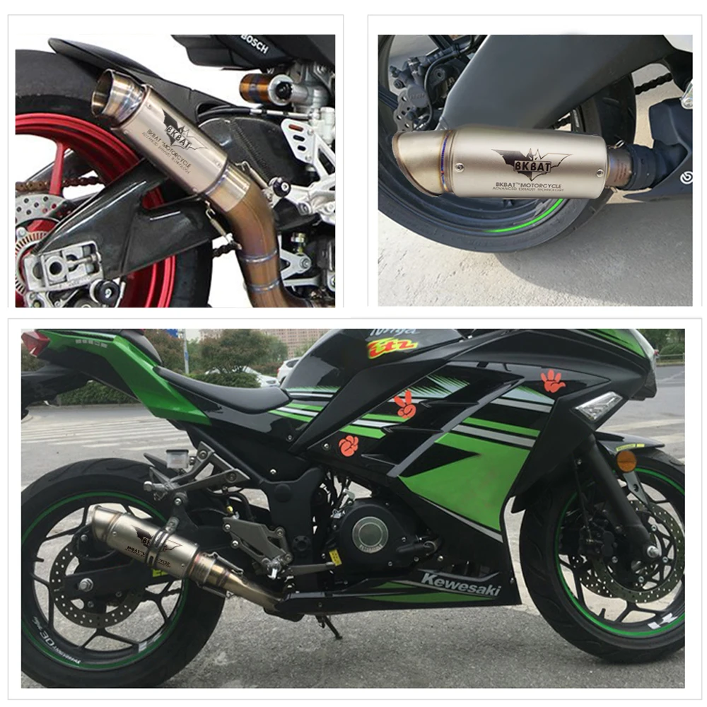 Глушитель выхлопной трубы для мотокросса Mufler Escape мотобайк GP Suzuki burgman 400 125 GSX r600 R1000