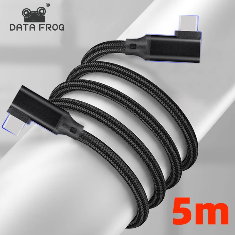 Кабель для быстрой зарядки DATA FROG 5 м с оплеткой типа C и Type 3 0 5A 1000 Вт Быстрая