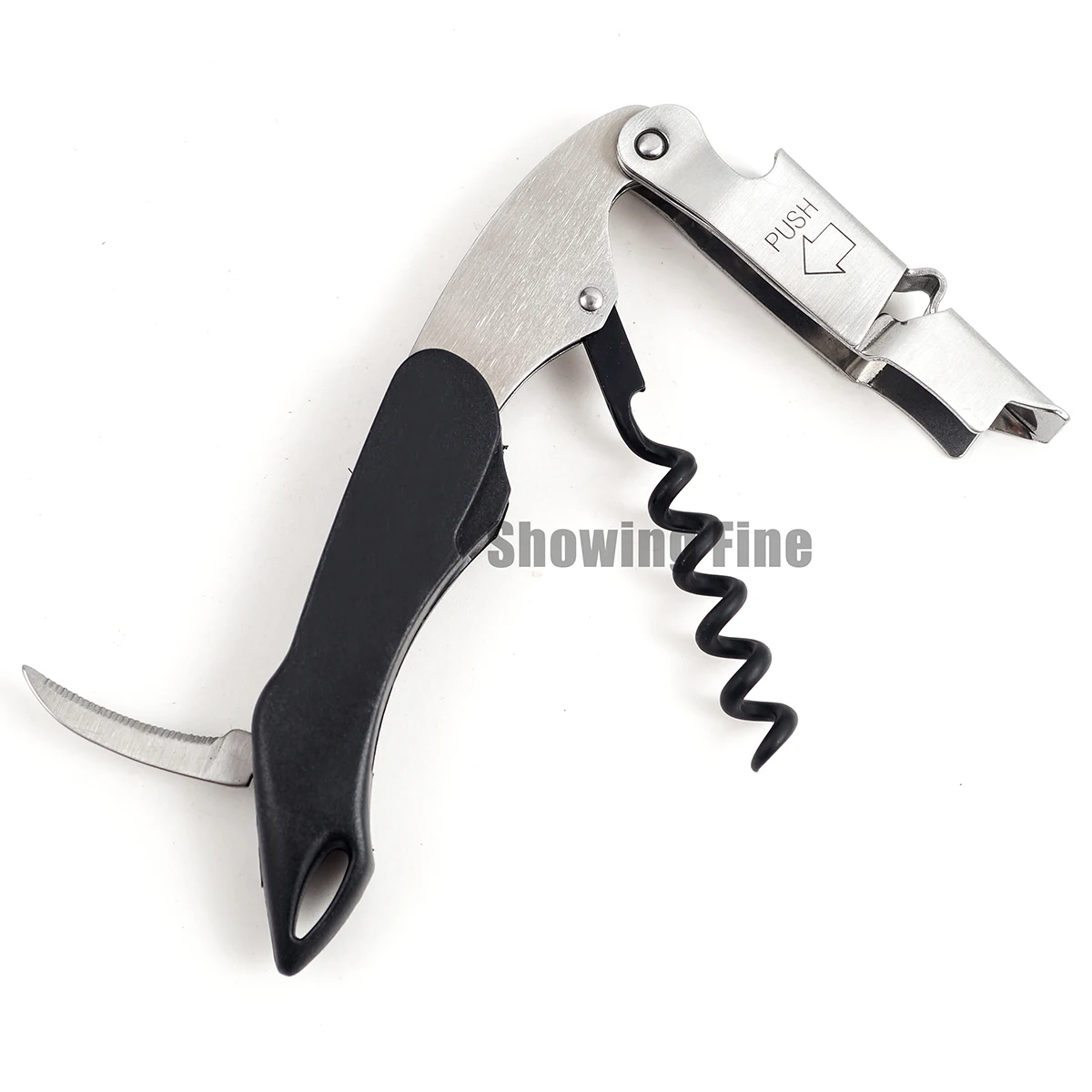 

Coutale Sommelier Corkscrew 2-Steps Waiter Wine Bottle Opener with Leather Case Free Shipping