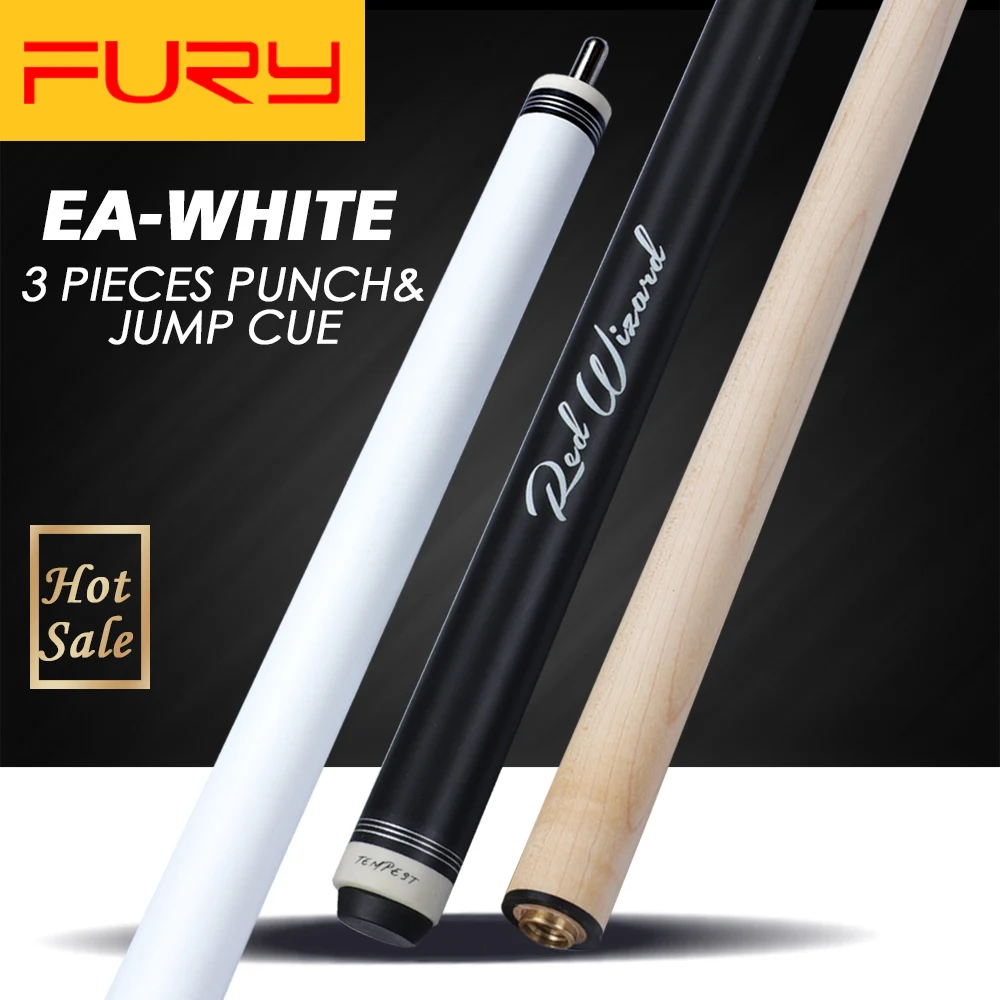 Бильярдный пунш и прыжок Fury EA 3 шт. палка с наконечником 13 5 мм твердый кленовый