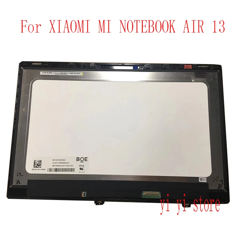 Фото Экран для ноутбука XIAOMI MI NOTEBOOK AIR 13, 13,3 дюйма, IPS LED ЖК-панель, матричный монитор FHD IPS EDP, 30-контактное стекло №1