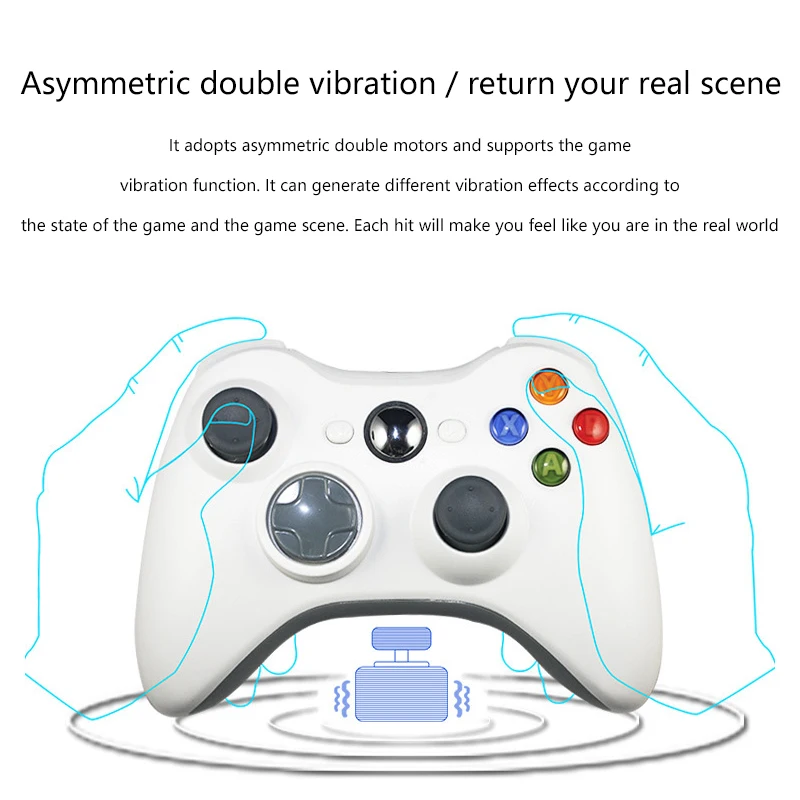 2 4G беспроводной геймпад для консоли Xbox 360 контроллер с приемником ПК PS3 Android