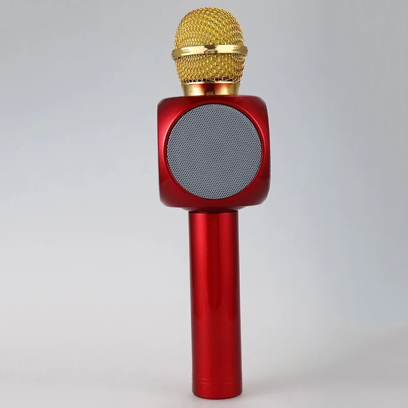 Беспроводной Bluetooth микрофон WS1816 динамик KTV для караоке USB светодиодный