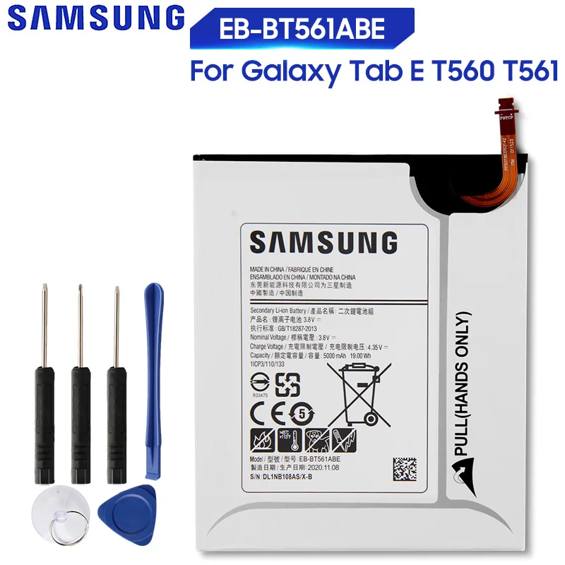 Сменный аккумулятор Samsung для SAMSUNG Galaxy Tab E SM T560 T561 планшета EB BT561ABE BT561ABA