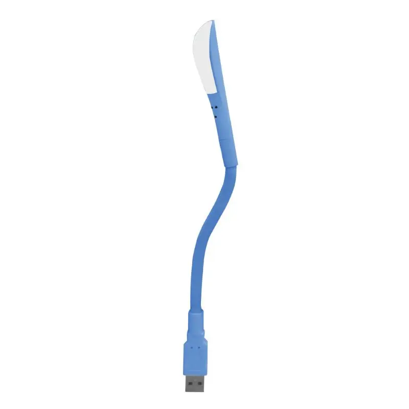 Открытый-умный портативный мини USB светодиодный светильник, гибкий светодиодный встроенный USB светильник, ультра яркий 14 светодиодный S для ноутбука, ноутбука, компьютера - Цвет: Blue 24.5cm