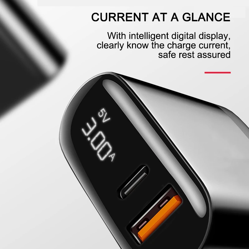 Сетевое зарядное устройство PD 3 0/FC 0 18 Вт два порта USB C|Зарядные устройства для