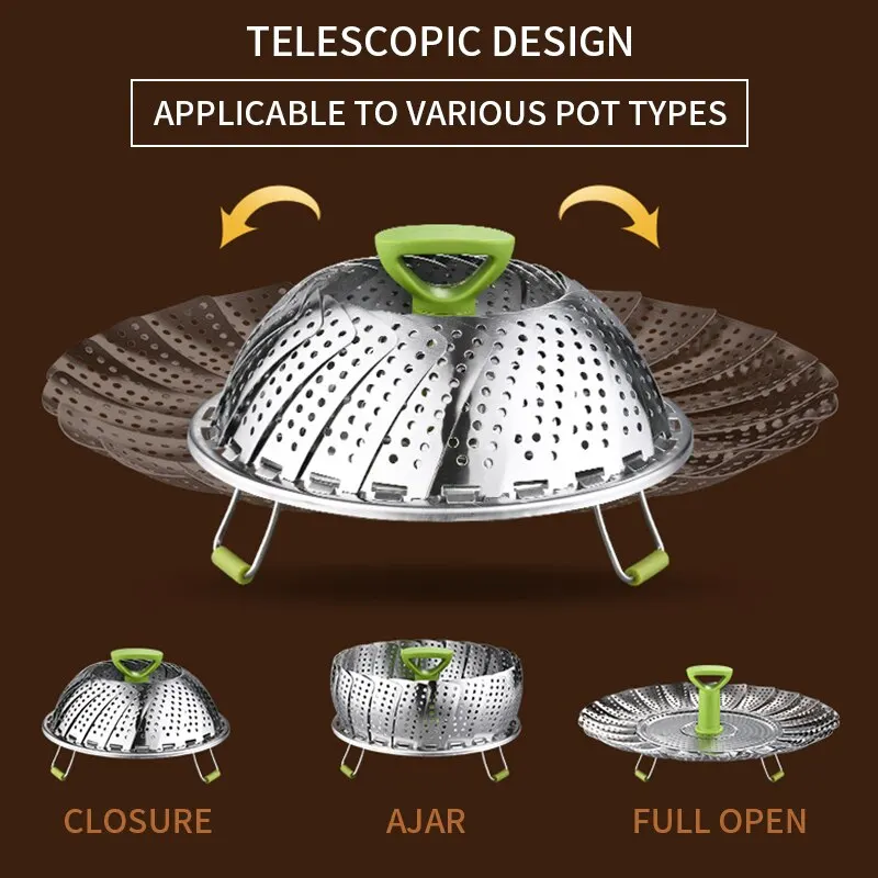 2020 блюдо посуда для пароварки корзина еды сетка Пароварка из нержавеющей стали