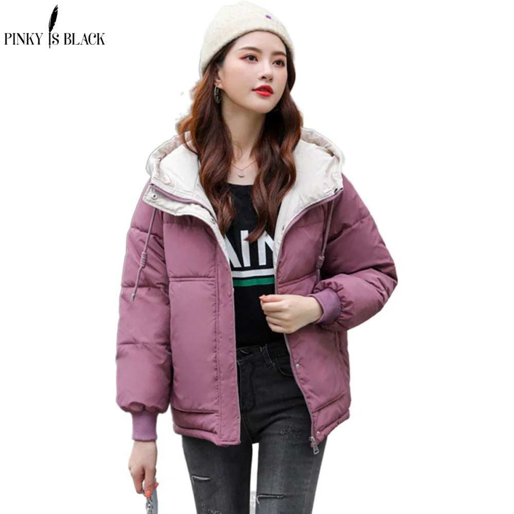 Новая короткая парка PinkyIsBlack женская зимняя одежда 2020 куртка женские пальто с