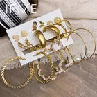 В том случае, если мне Модный Круглый Круг Серьги-капли Комплект сережек для женщин для девушек, визуально увеличивающие геометрический большой цепи бабочки серьги-подвески в форме 2021 новые подарки