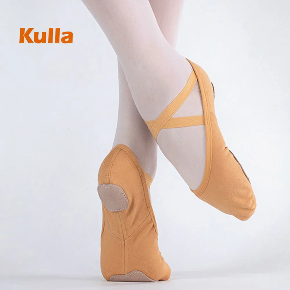 

Children Ballet Shoes Pointe Girl Women Jazz Dance Shoes Soft Canvas Sneakers Thick Sole Practice Men Flat Yoga Gym Dancing Shoe