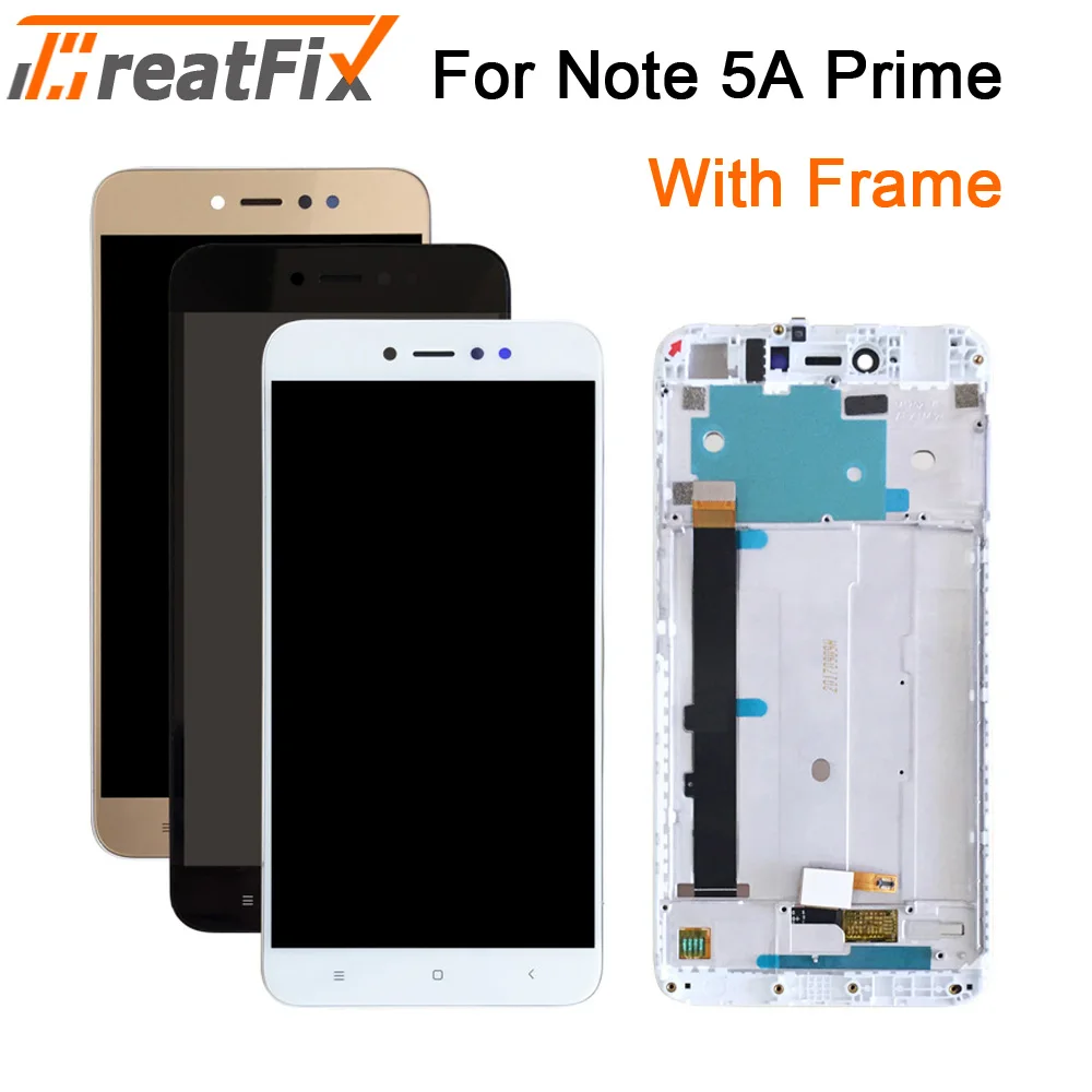 ЖК-дисплей Note 5A Prime дигитайзер сенсорного экрана в сборе для Xiaomi Redmi ЖК-экран с