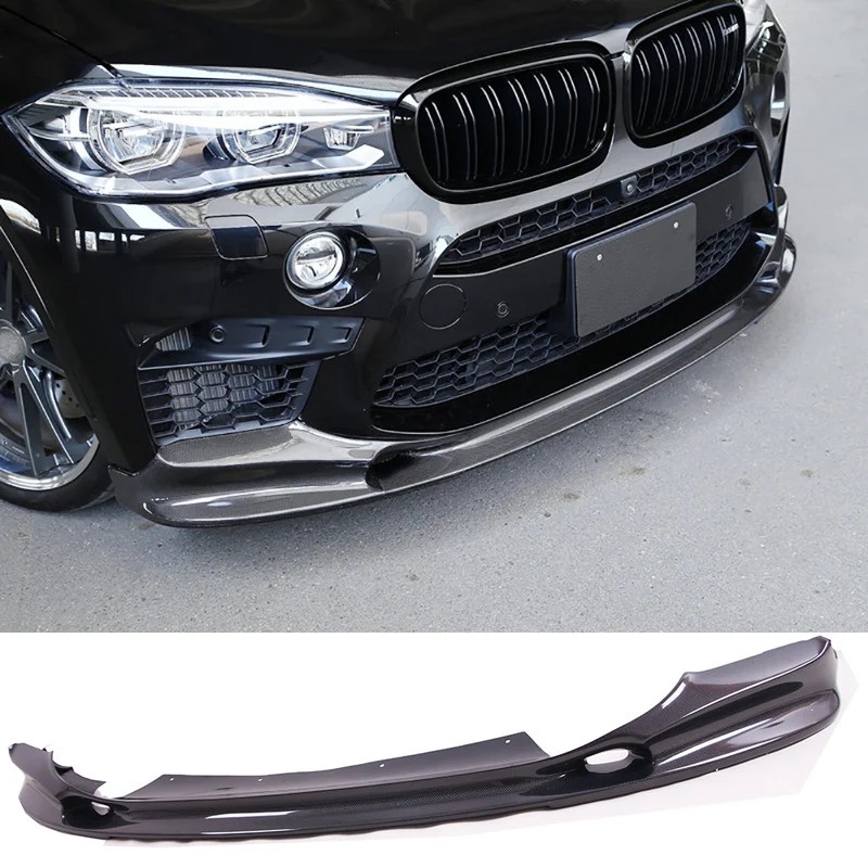 3-D стиль углеродное волокно передний спойлер для губ Авто кузов Подходит BMW F85 X5M F86