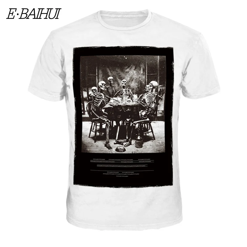 E-BAIHUI новый тренд повседневные топы футболки Мужская хлопковая футболка высокое