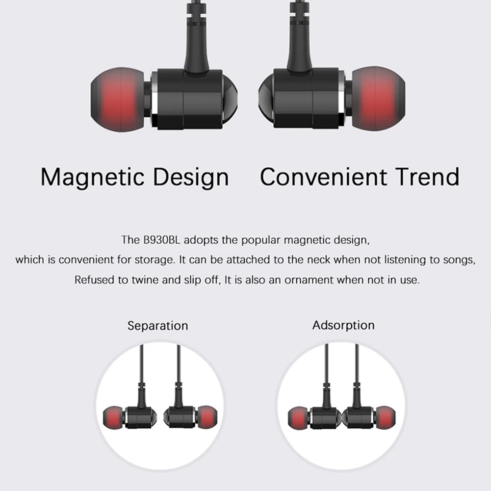 Awei беспроводные наушники-вкладыши стерео звук магнитные Bluetooth наушники для