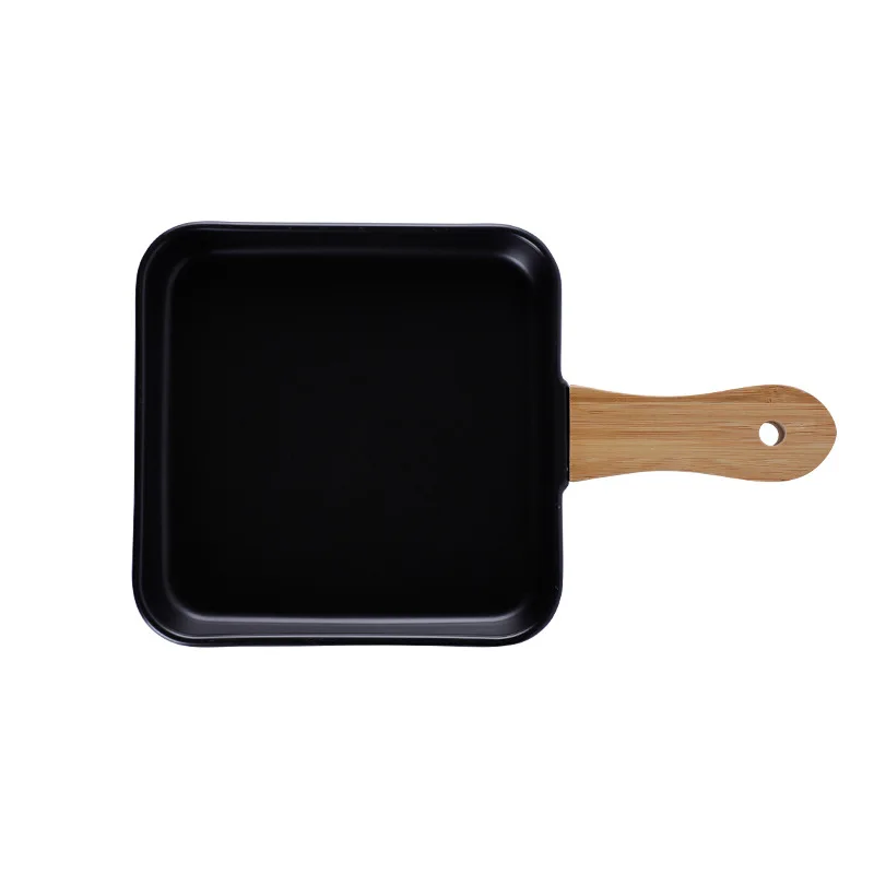 Simple Matte Ceramic Plate With Wood handle porcelain Dinner Dish Steak Salad Breakfast Tray Fruit Tableware Cake Plates | Дом и сад