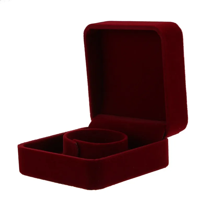 

1Pc Jewelry Storage Box Organizer Display Case Bracelet Box Jujube Red
