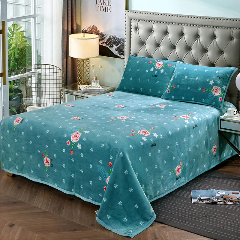 Зеленое/одиночное одеяло для сада мягкое и нежное толстое бархатное с