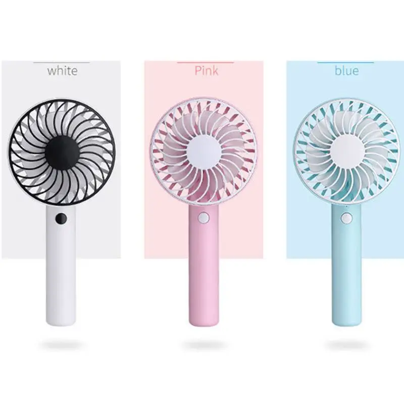 

Summer Mini Silent Fan Portable Electric Handheld Fan With 7 Blades 3 Speeds USB Charging Low Noise