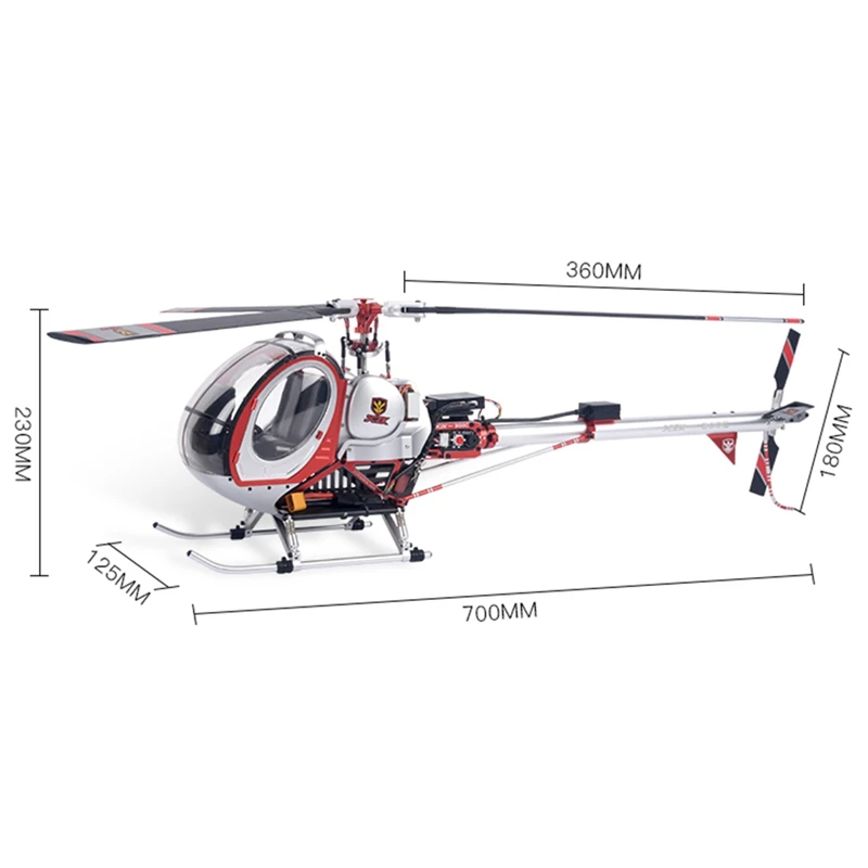 

JCZK 300C 470L DFC 6CH 3D Super Simulation Smart RC Helicopter RTF With GPS One-key Return Hover