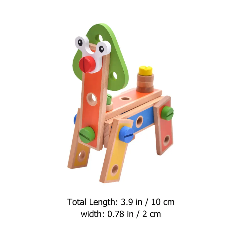 

1 Set Wooden Building Block Toy Children Educational Toys Assembling Toy