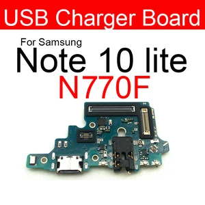 Зарядка через USB порт Разъем для Samsung Galaxy Note 10 Lite N770F N770 USB зарядное устройство разъем платы Запчасти для авто