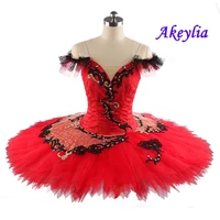 don quijote variation yagp competiton ballet tutu kitri adult black red professional classical platter tutu women ballet costume