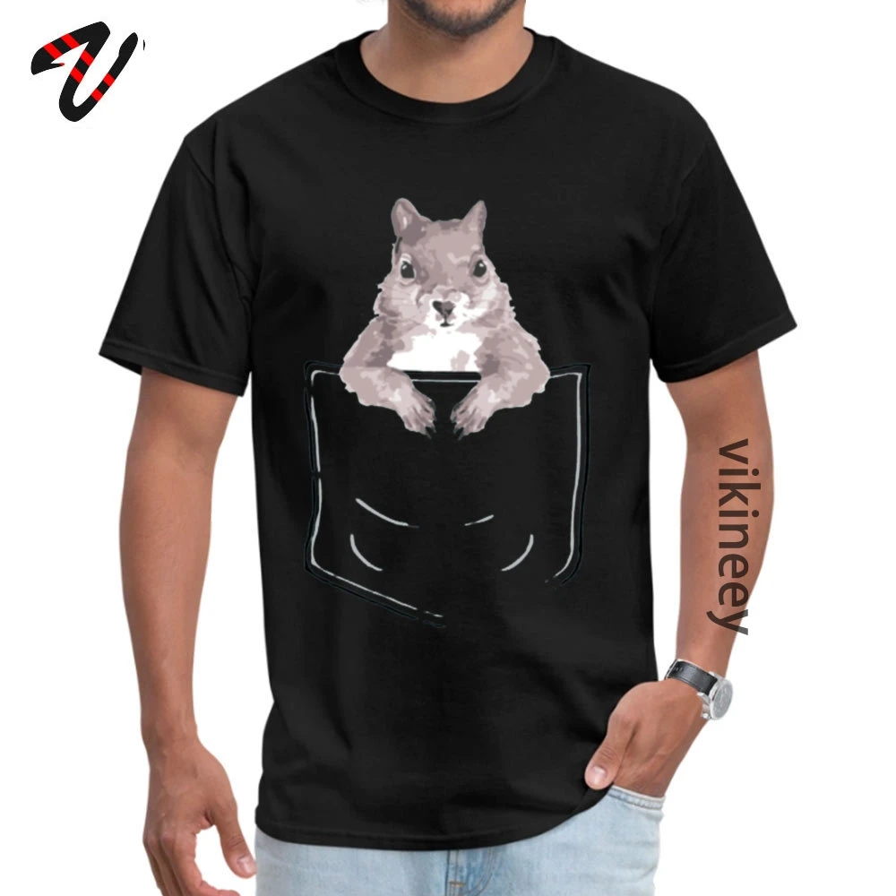 

Prevalent Squirrel in my pocket! Top T-shirts Crew Neck Meme Fabric Young Tops & Tees Ussr Sleeve Labor Day Tee-Shirt