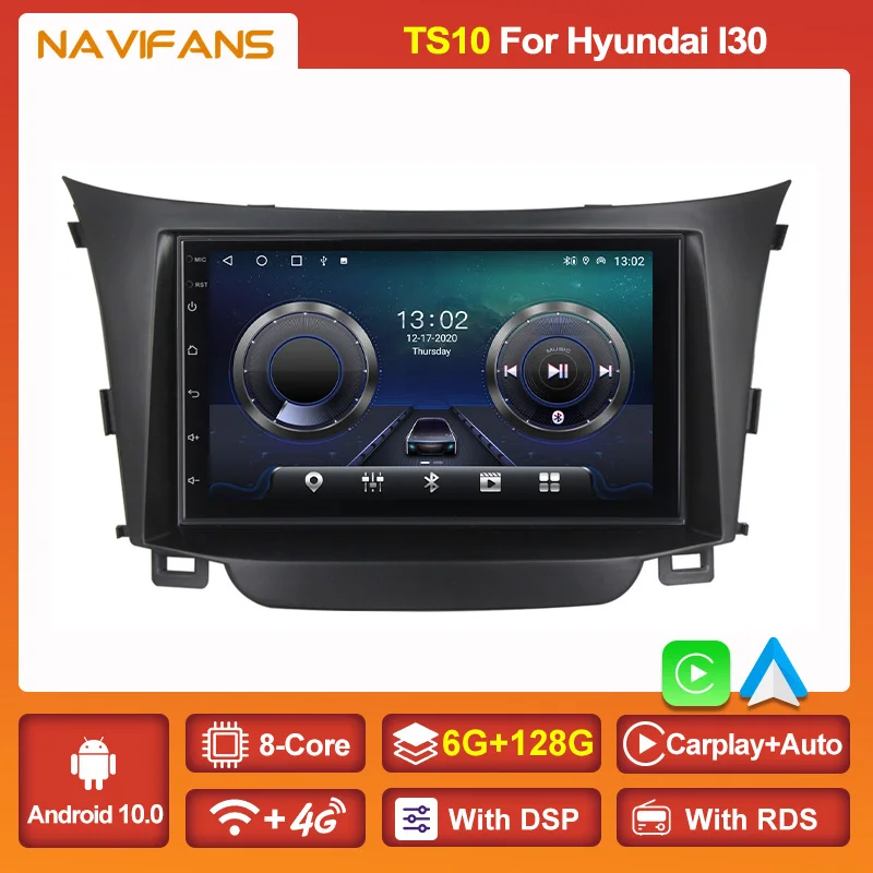 

DSP Android 11 CarPlay Auto Radio For Hyundai I30 Elantra GT 2012 2013 2014 2015 2016 Car Multimedia Navigation GPS No 2 Din DVD