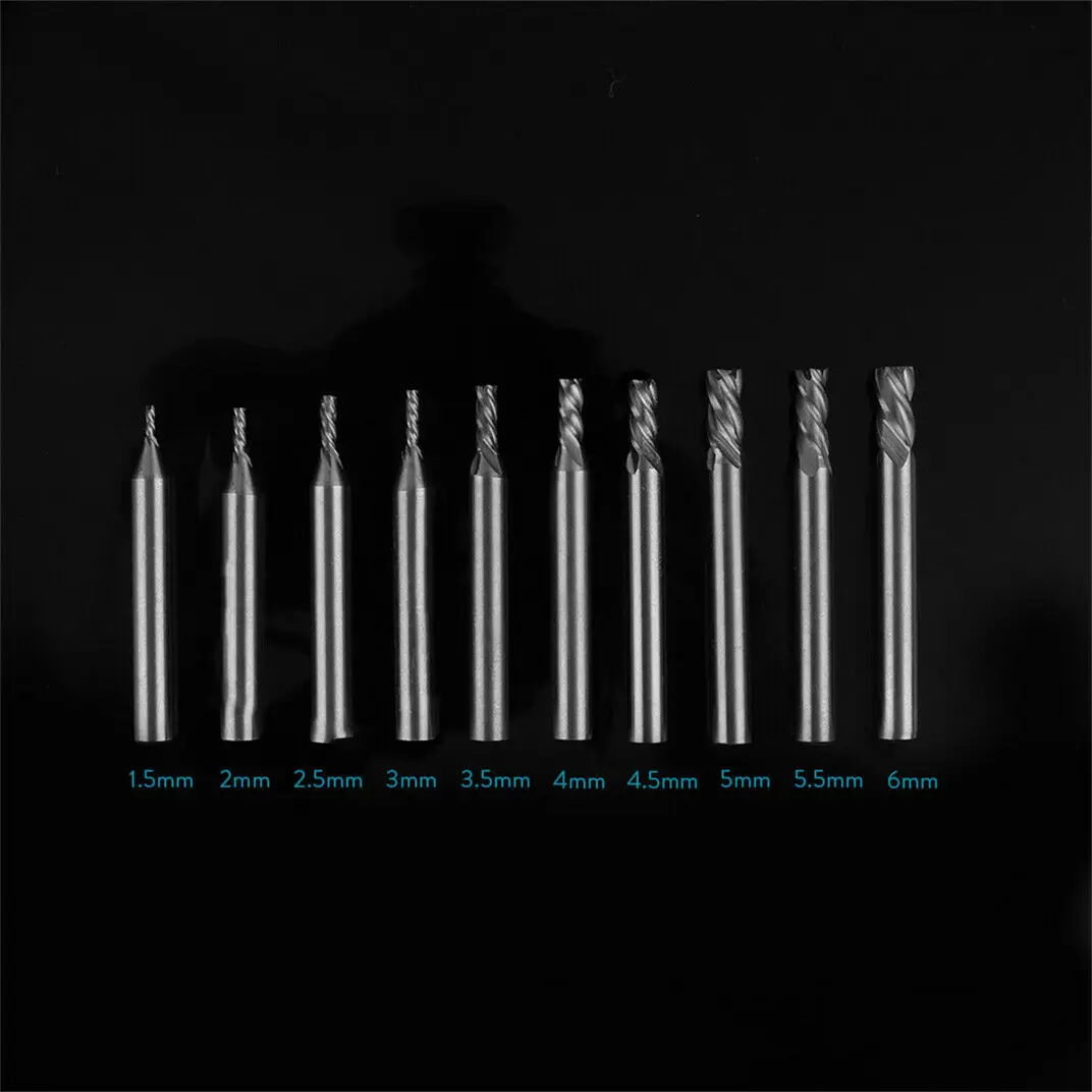 

Parts Milling cutter 10pcs HSS CNC Drill Bits Cutter For Aluminum Steel
