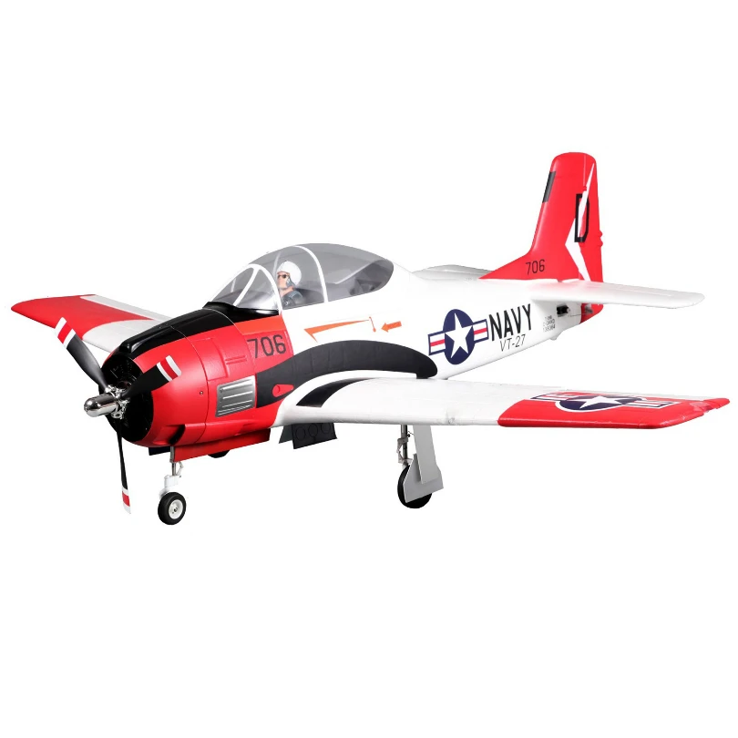 FMS 1400 мм 1,4 м T28 T-28 Троян V4 6CH с закрылками втягивается светодиодный EPO PNP RC самолет американская Warbird модель самолета Avion