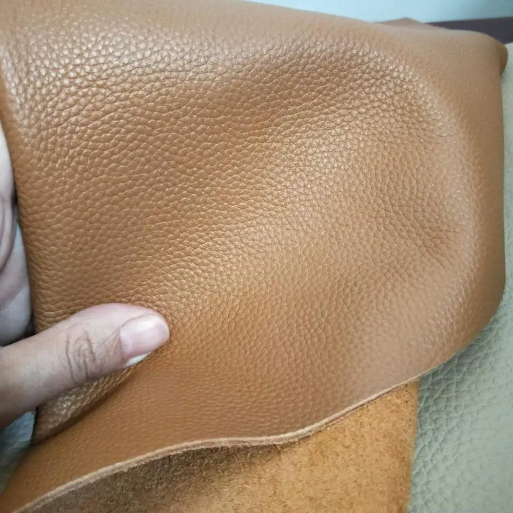 Brown Top Layer Cowhide Yellow Leather Diy Handmade Earth Sofa Seat | Дом и сад