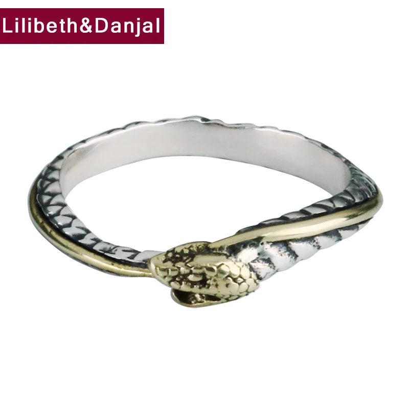 

Rattlesnake Adjustable Ring Real 925 Sterling Silver Fashion Vintage Fine Jewelry Women Men 2021 Free Shipping Anillos Mujer R20