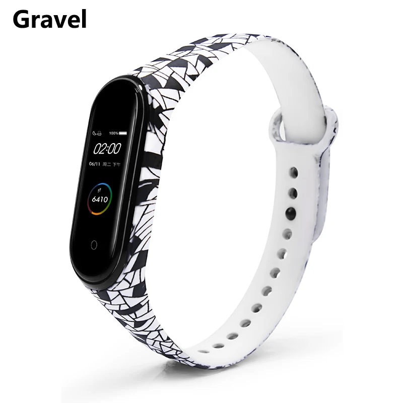 BOORUI для xiaomi mi band 4 ремешок mi band 4 умные аксессуары mi Band 4 ремешок для xiaomi mi band 4 умные браслеты - Цвет: Gravel