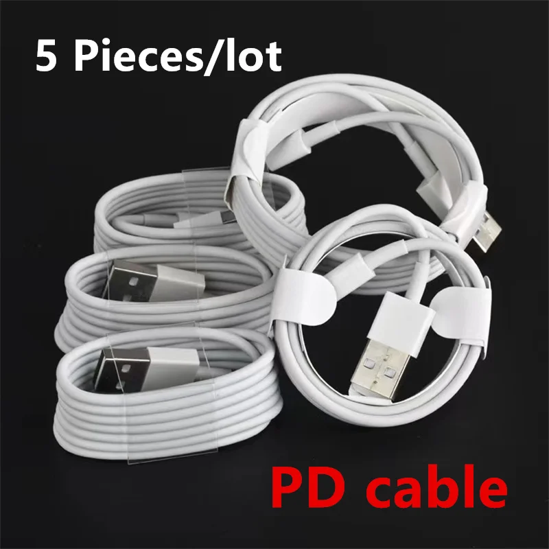 

5PCS/Lot 1M TPE Charging Cable For iPhone 12 Pro iPad 6S 6 7 8 Plus 11 Pro XS Max X XR SE 5S 5C 5 Data Sync Charge Line Cord