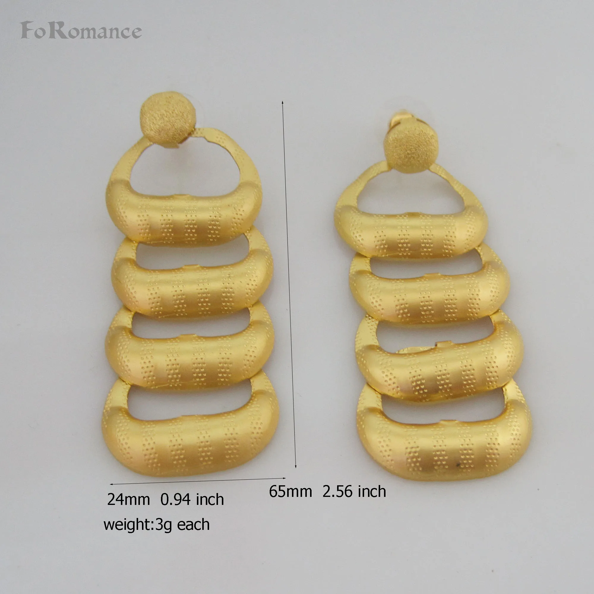 Серьги Foromance GP Длинные латунные серьги 2 56 &quotнеправильной формы|Серьги-подвески| |