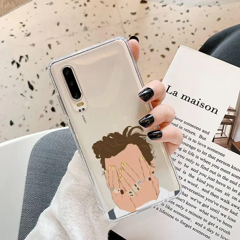 

harry style Phone Cases Transparent for Samsung A71 S9 10 20 HUAWEI p30 40 honor 10i 8x xiaomi note 8 Pro 10t 11